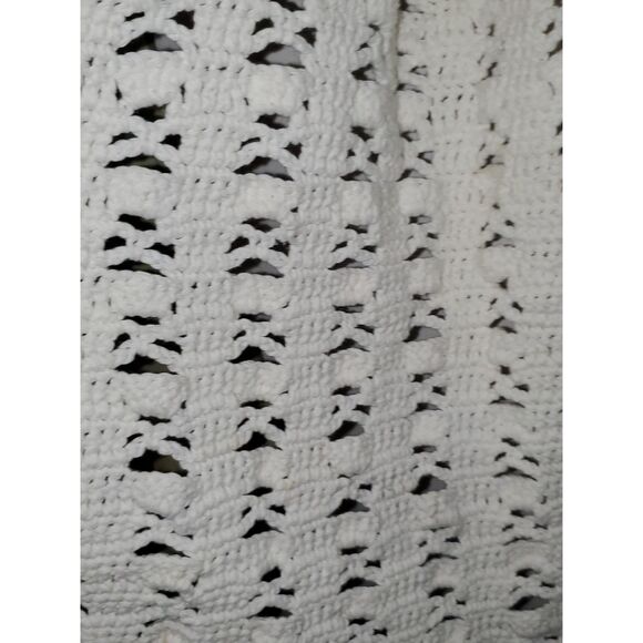 A Women's Sweater Vest Hand Made Hippie 60's Boho Granny Core Long Line XL - Picture 8 of 12